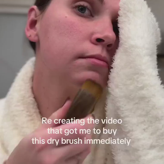 Facial massager brush glow results demo