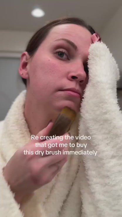 Facial massager brush glow results demo